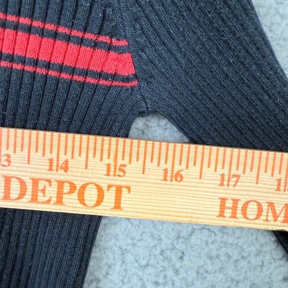 Vintage Ralph Lauren Polo Jeans Co Turtleneck Sweater Women L Black Cotton Gift - Picture 7 of 8